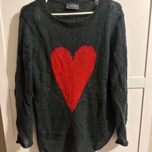 Wooden Ships heart sweater